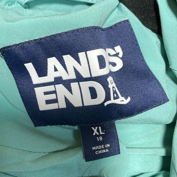 Lands' End Regular Comfort Stretch Mixed Quilted Down Coat woman’s XL NWT - Picture 4 of 15